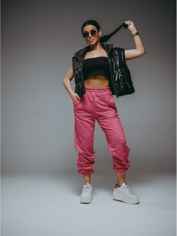 Стиль брюки женские (розовый варенка)