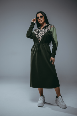 Одри платье женское (хаки)