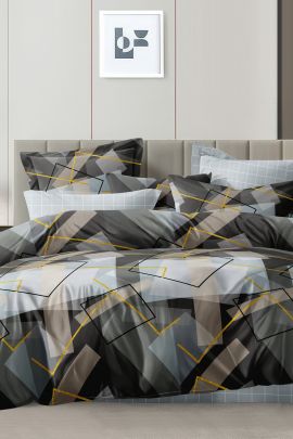 Постельное белье поплин эксклюзив на молнии - Бергамо