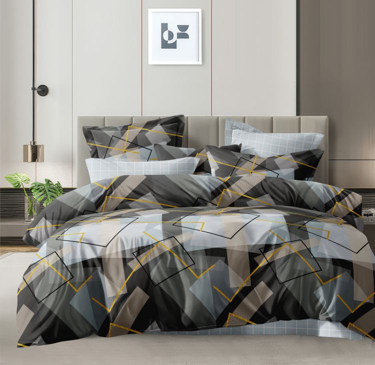 Постельное белье поплин эксклюзив на молнии - Бергамо