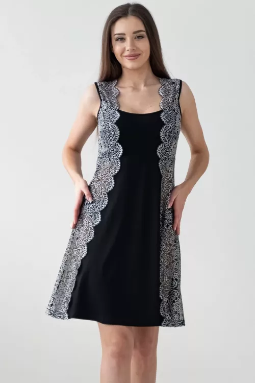 Сорочка Лана черный последний размер