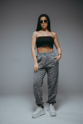 Стиль брюки женские (светло-серый варенка)