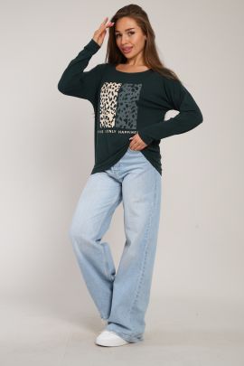 *Джемпер женский Ф-3-041б (изумруд)