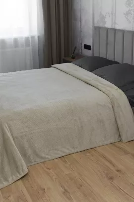 Волна(беж) плед велсофт