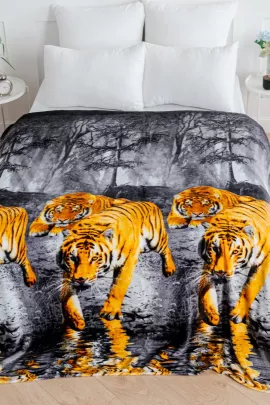 Покрывало трикотажное ворсовое ТМ Павлина, Тигр
