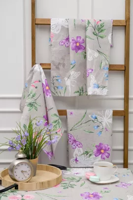 Набор полотенец Бабочки и цветы