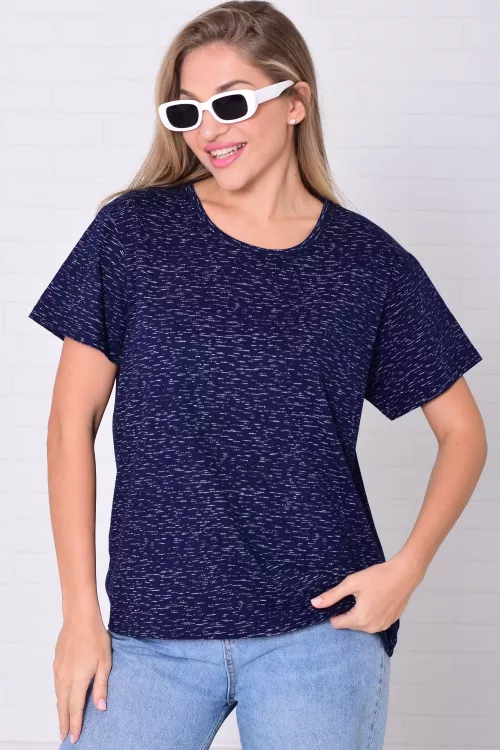 Футболка женская 6-200е (темно-синий)