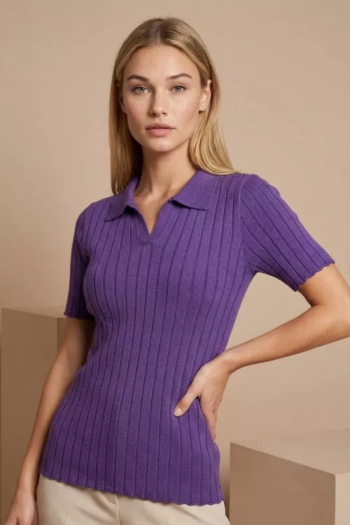 Футболка женская вязаная Поло С Арт. 10632