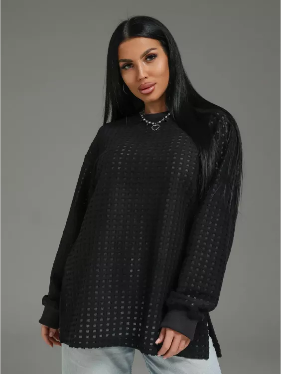 Фрэнсис свитшот женский (черный)