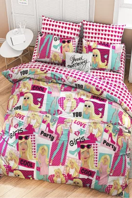 Постельное белье детское поплин без молнии - Барби