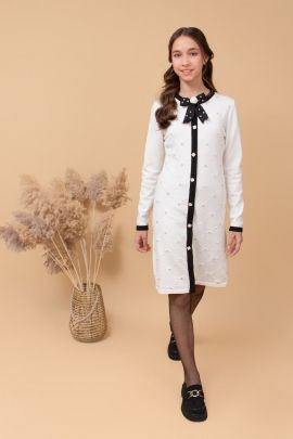 Платье детское SP 50119 белый последний размер