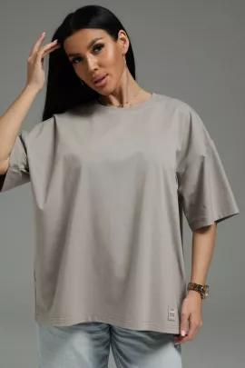 Анита-3 футболка женская (серо-бежевый)