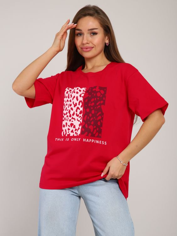 *Футболка женская Ф-2-043б (ягодный)