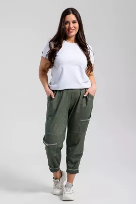 Брюки 82411 хаки последний размер