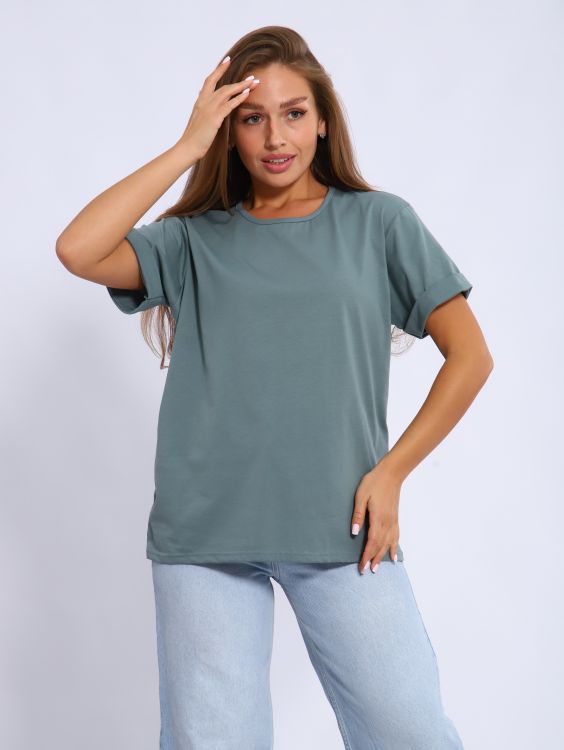 Футболка женская 6-200о (шалфей)