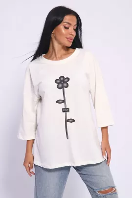 Футболка 50560 молочный последний размер