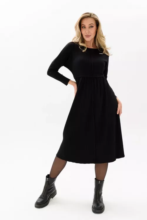 Платье 7418 черный последний размер