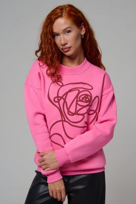 8577 женский свитшот оверсайз