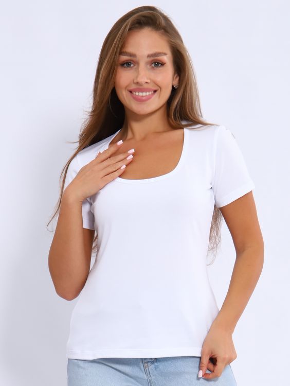 Футболка женская 6-203б (белый)