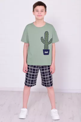 Пижама детская 7-310 (оливковый)