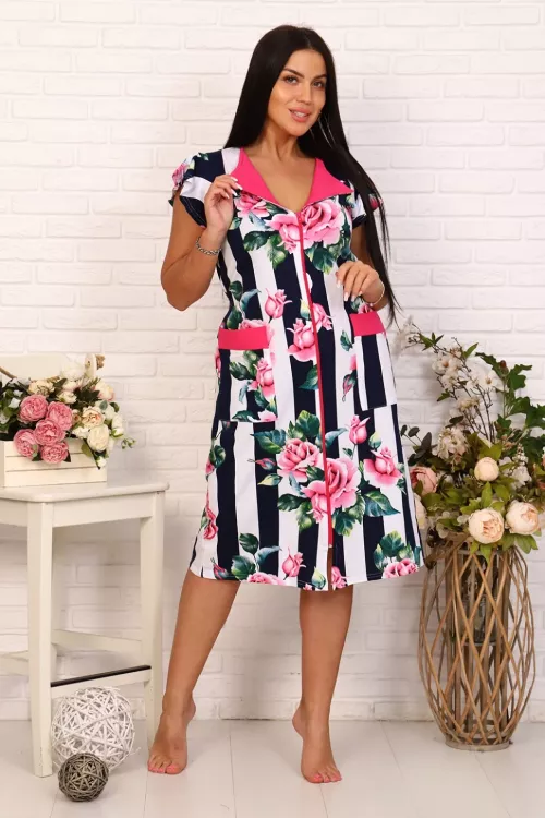 Халат Ладушка малина последний размер