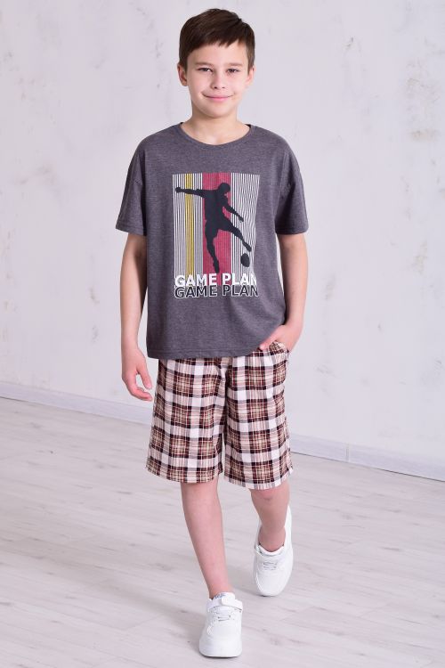 Пижама детская 7-311 (графит)