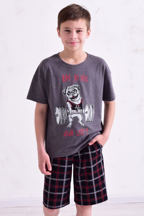 Пижама детская 7-312 (антрацит)