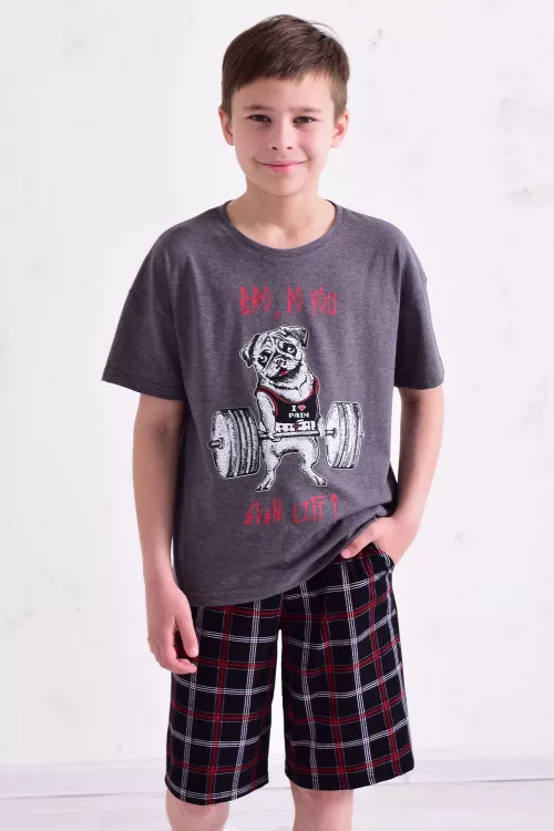 Пижама детская 7-312 (антрацит)