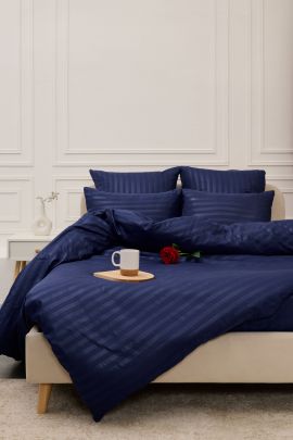 КПБ Микрофибра-Страйп - Синий