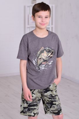 Пижама детская 7-313 (антрацит)