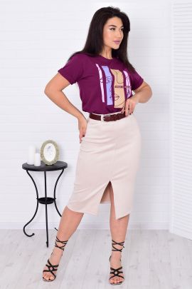 *Юбка женская Ф-9-08з (бежевый)