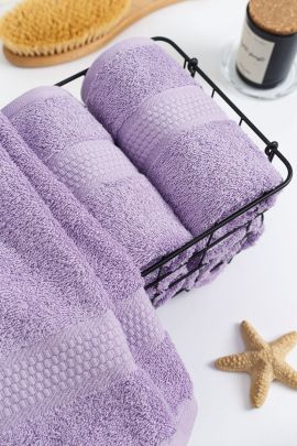 Полотенце махровое - Насыщенная сирень