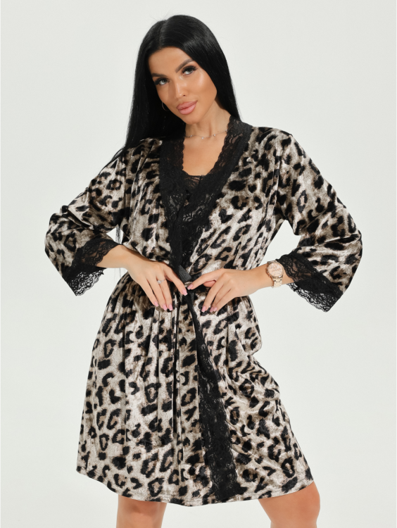 Малахит пеньюар (леопард)