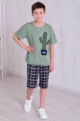 Пижама подростковая 11-066 (оливковый)