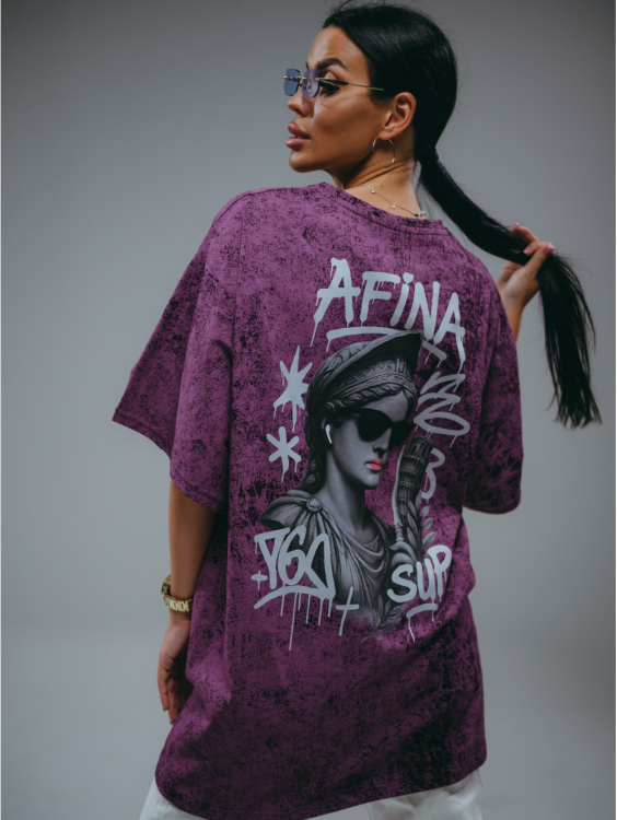 Ирбис футболка женская (баклажан варенка)