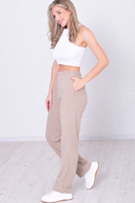 Брюки женские 8-048г (бежево-серый)