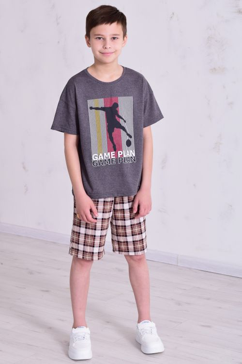 Пижама подростковая 11-067 (графит)