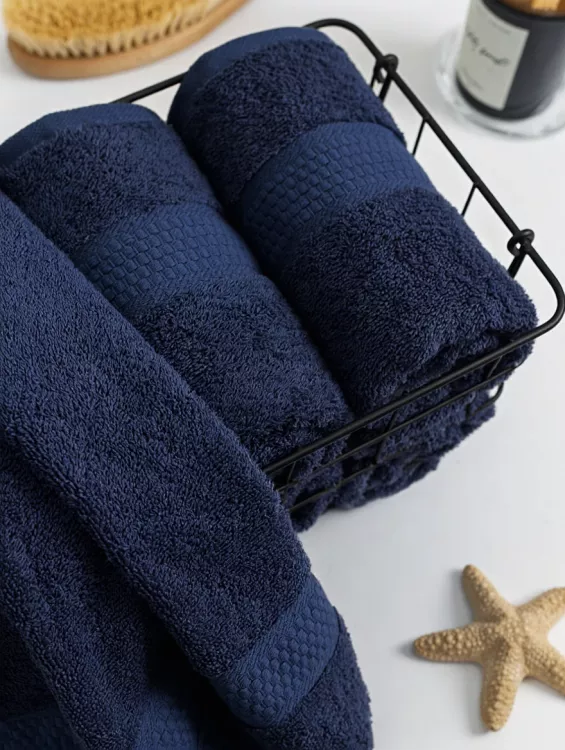Полотенце махровое - Синий