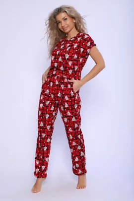 Костюм с брюками Елочка