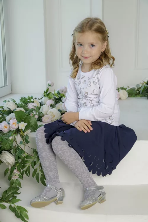 Колготки детские Нежность серый последний размер