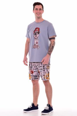 Пижама мужская 9-162 (серый) Лама