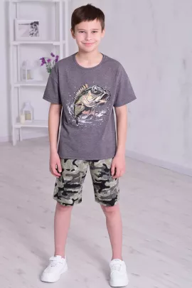 Пижама подростковая 11-069 (антрацит),