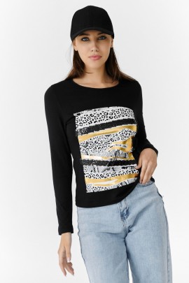 Кофта 7243 черный последний размер