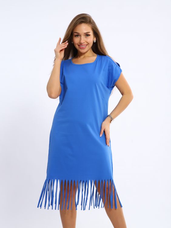 Платье женское 4-104е (васильковый)