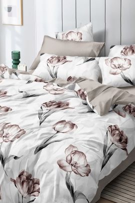 Постельное белье поплин эксклюзив на молнии - Асти