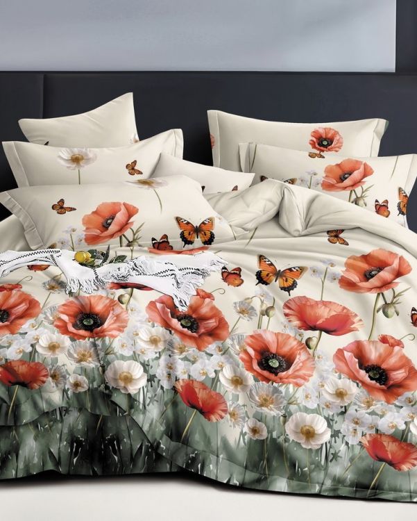 Постельное белье бязь люкс - Маки