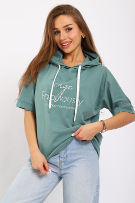 Футболка женская 6-207б (шалфей)