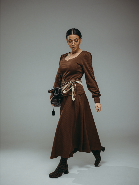 Беатрис костюм женский (коричневый)