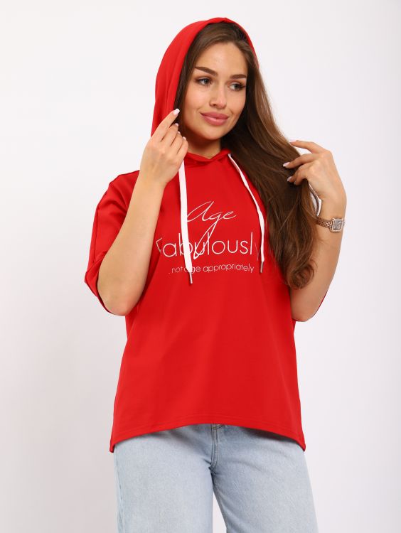 Футболка женская 6-207в (красный)