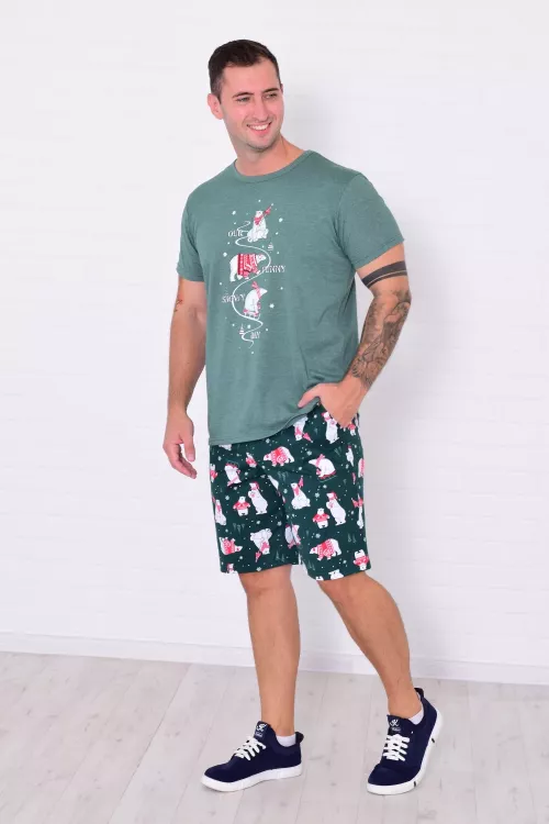 Пижама мужская 9-213 (изумруд)